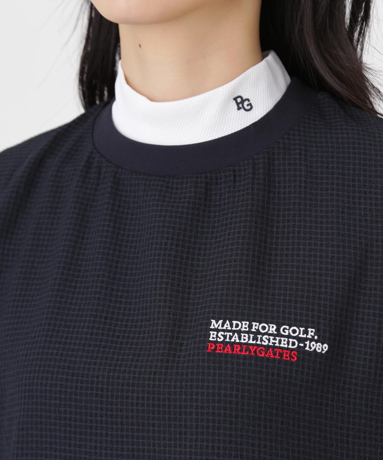 パーリーゲイツ♡4wayスニード♡中綿♡ネイビー✖️レッド♡M 4WAY高通気Woven半袖スニードTシャツ (WOMENS) | PEARLY GATES