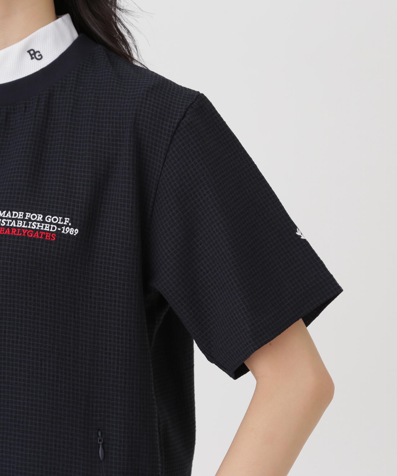 4WAY高通気Woven半袖スニードTシャツ (WOMENS) | PEARLY GATES