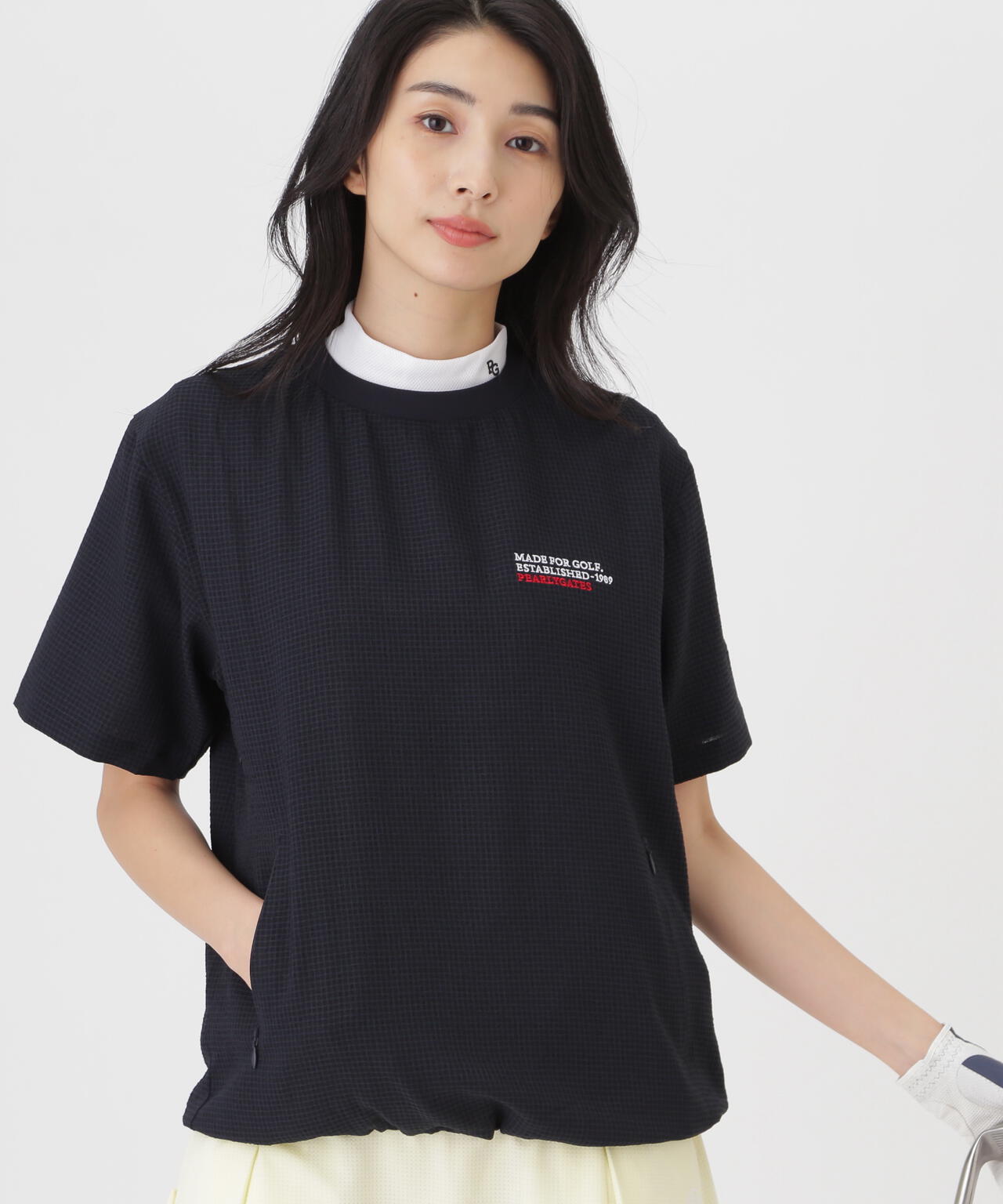 4WAY高通気Woven半袖スニードTシャツ (WOMENS) | PEARLY GATES