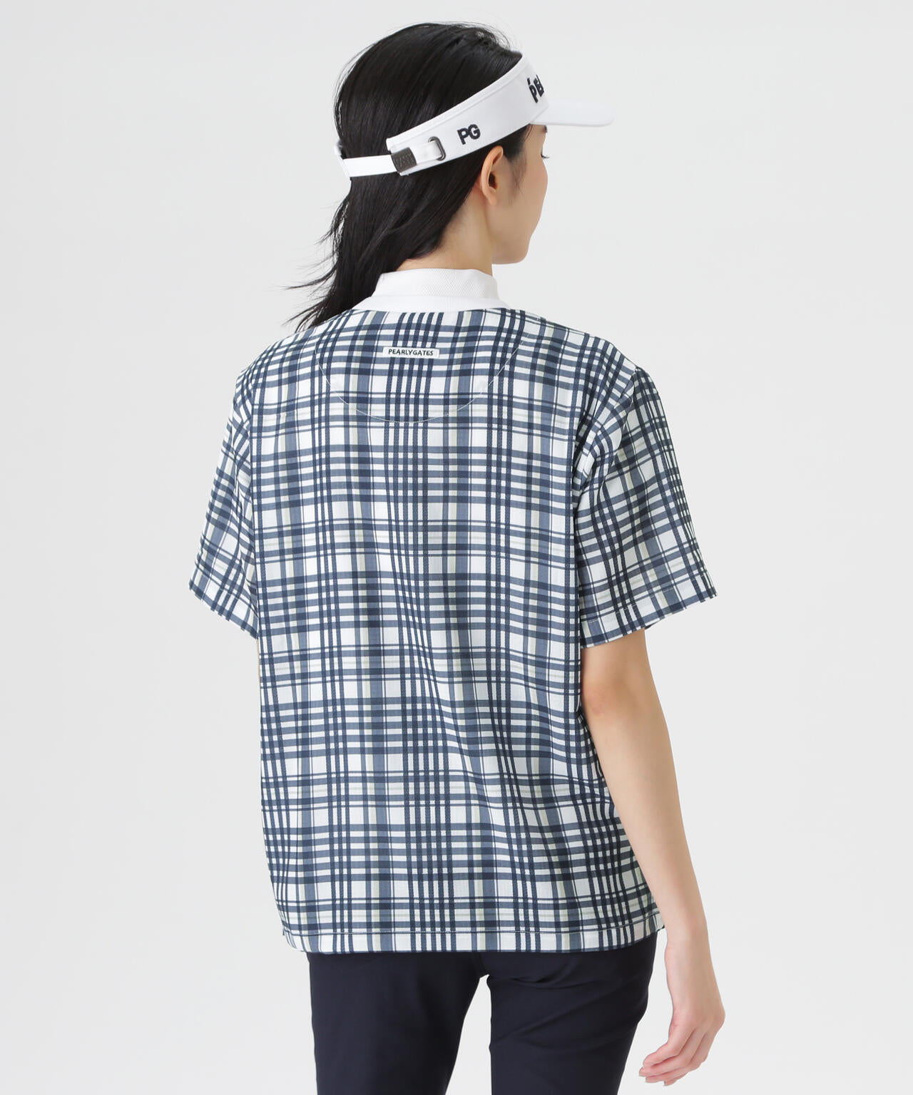 4WAY高通気Woven半袖スニードTシャツ ＜チェック柄＞ (WOMENS