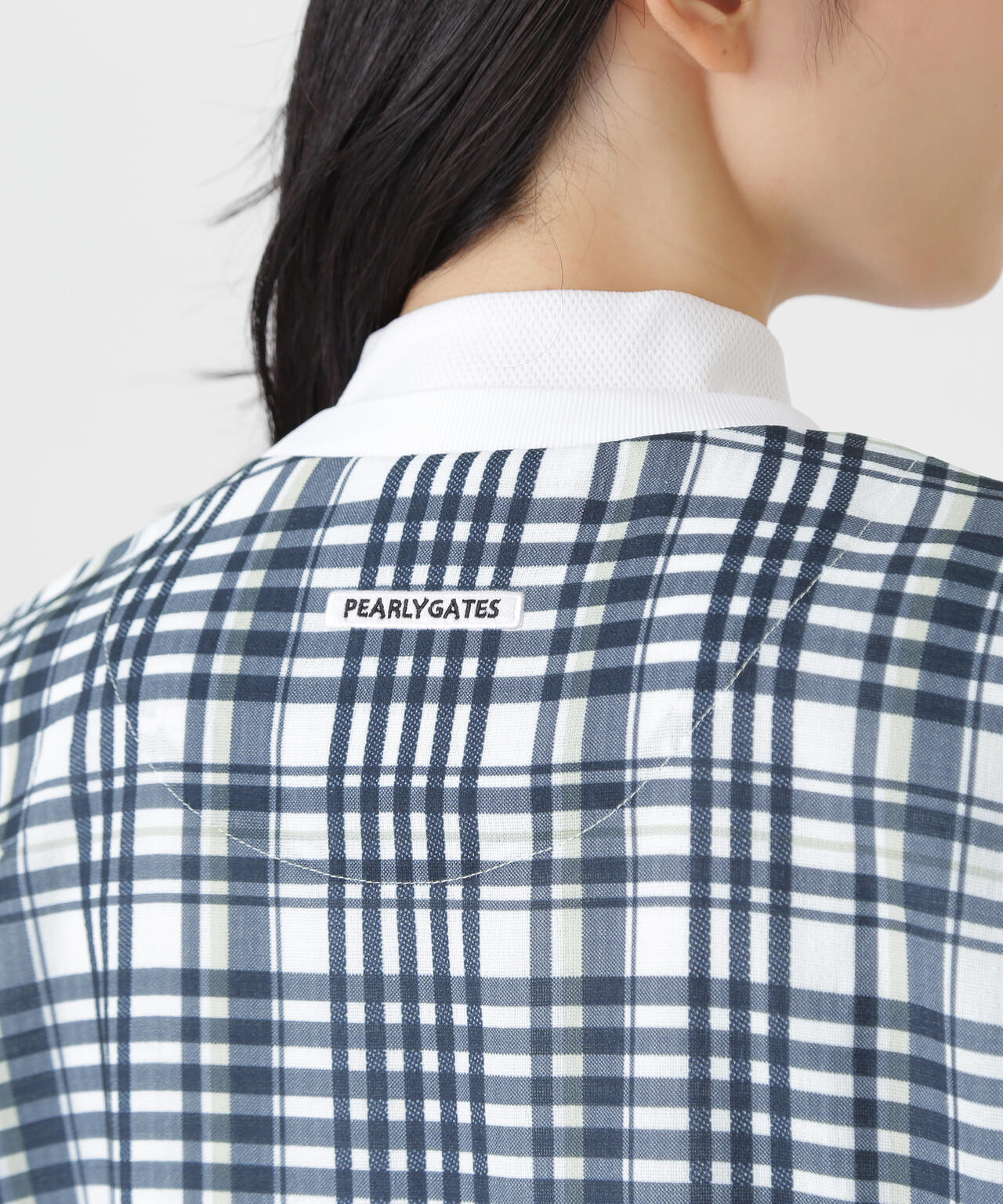 4WAY高通気Woven半袖スニードTシャツ ＜チェック柄＞ (WOMENS