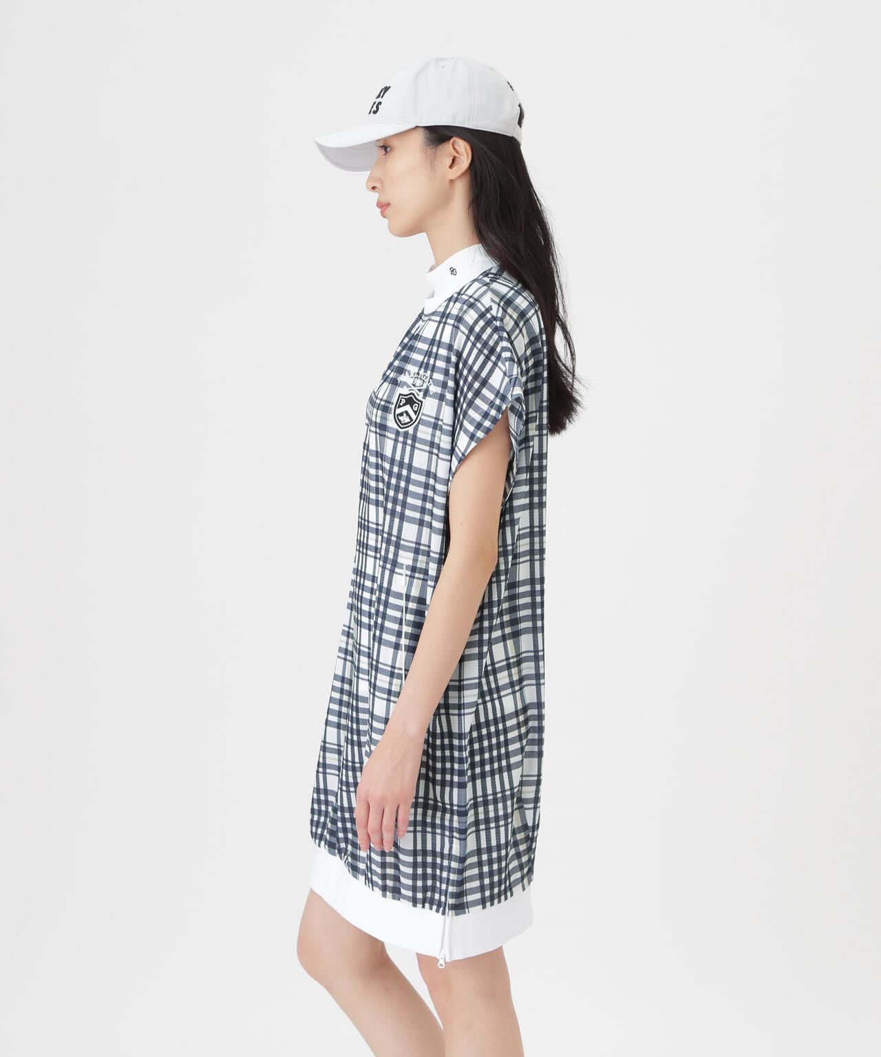 4WAY高通気Wovenフレンチワンピース ＜チェック柄＞ (WOMENS) | PEARLY