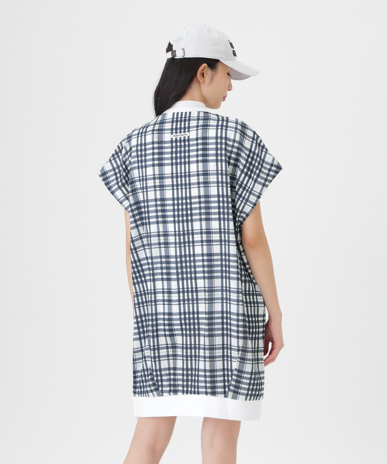 4WAY高通気Wovenフレンチワンピース ＜チェック柄＞ (WOMENS) | PEARLY