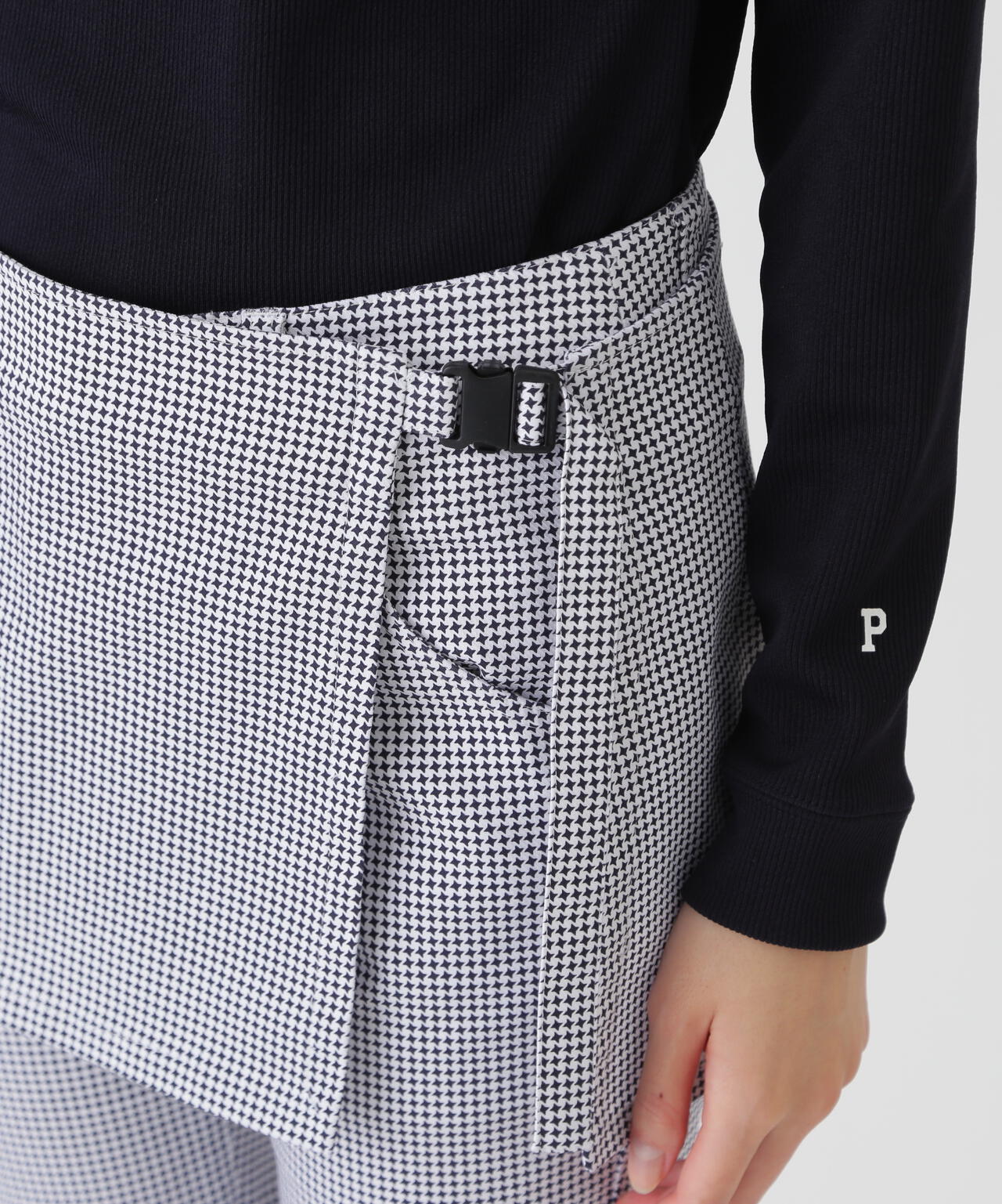 C/Peストレッチカルゼ5ポケットパンツ ＜手裏剣千鳥柄＞ (WOMENS