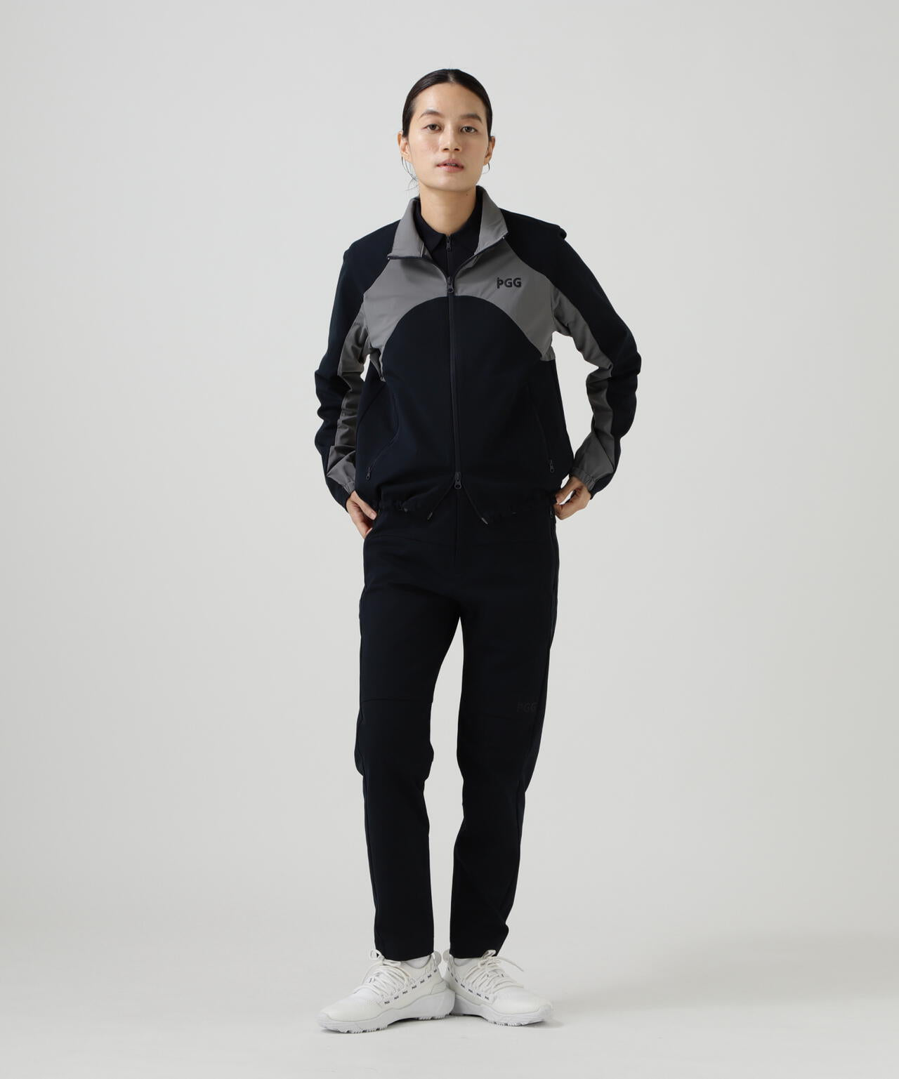 PGG] [直営店舗&公式オンライン限定] TEXBRID梨地×トリコットパンツ