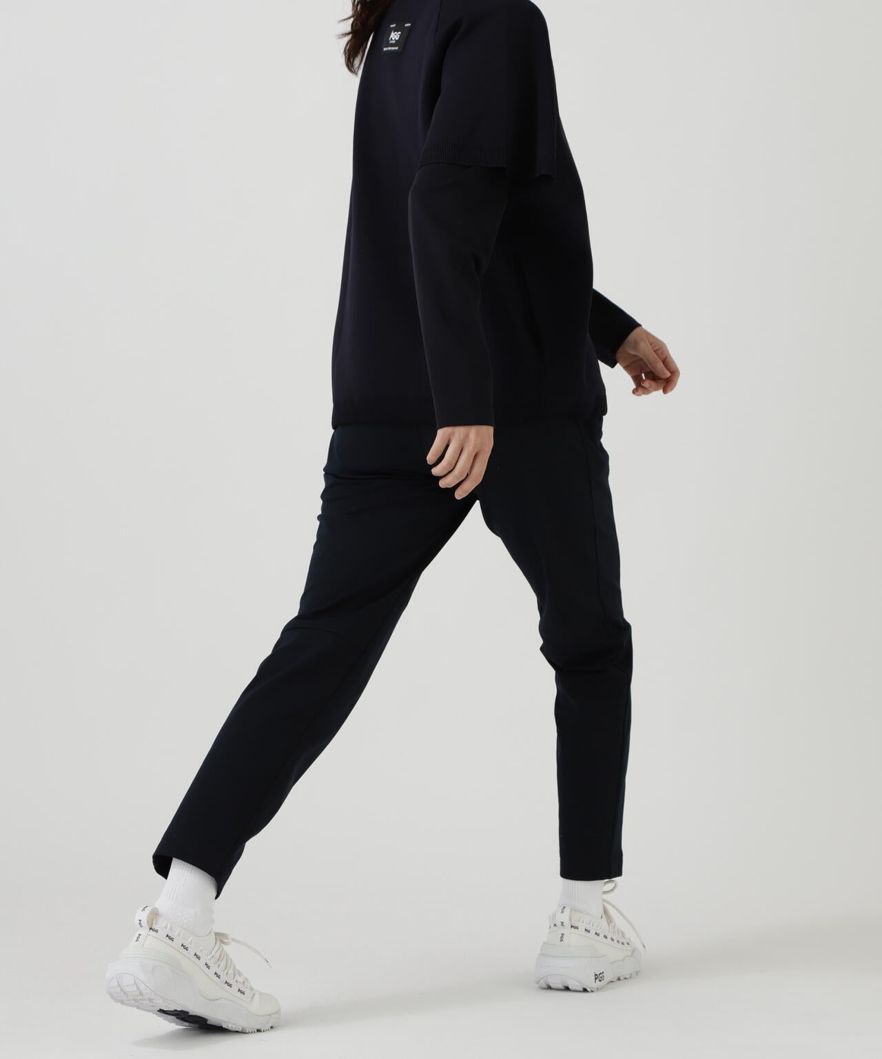 PGG] [直営店舗&公式オンライン限定] TEXBRID梨地×トリコットパンツ