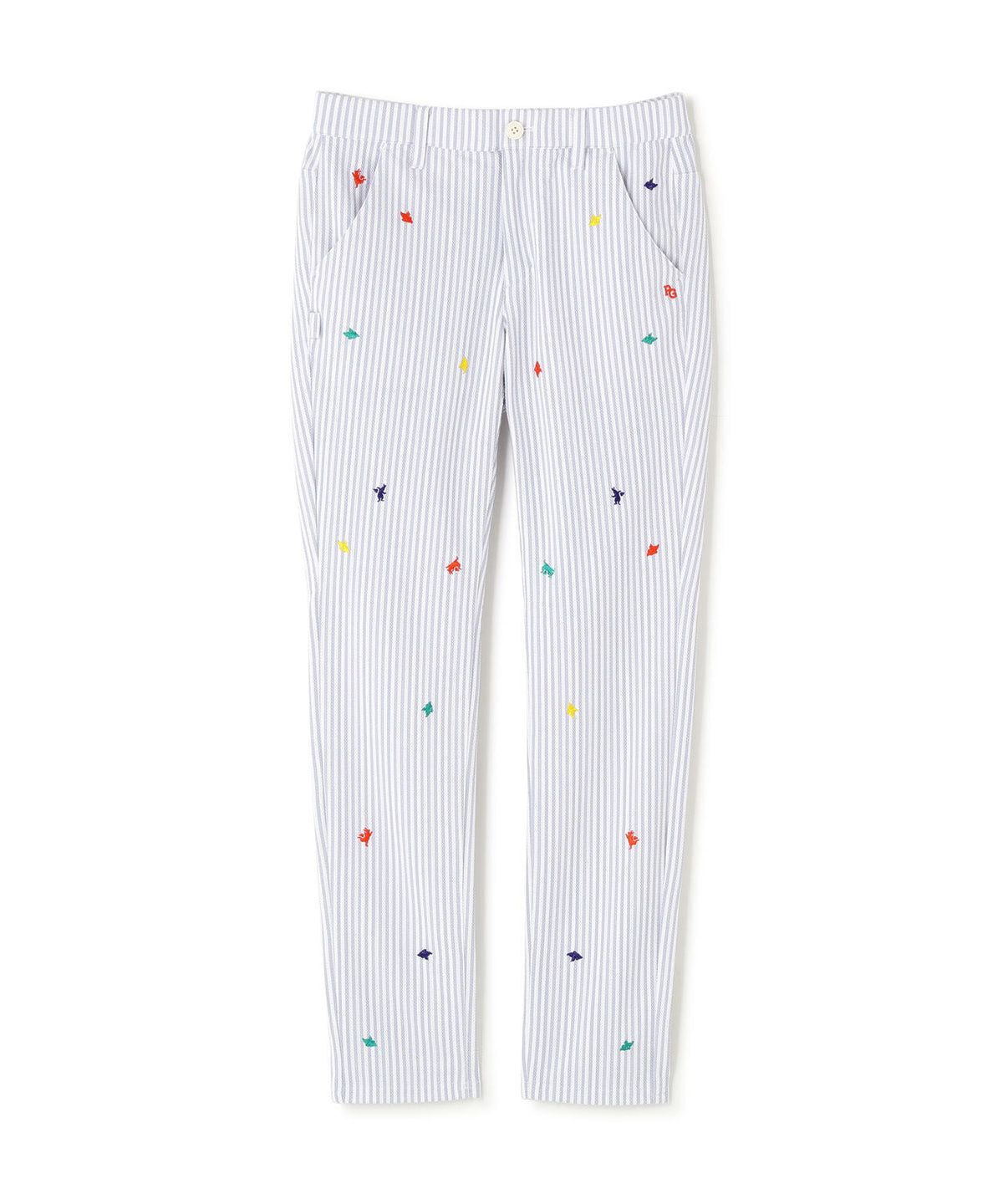 鹿の子サッカーストライプパンツ (WOMENS)