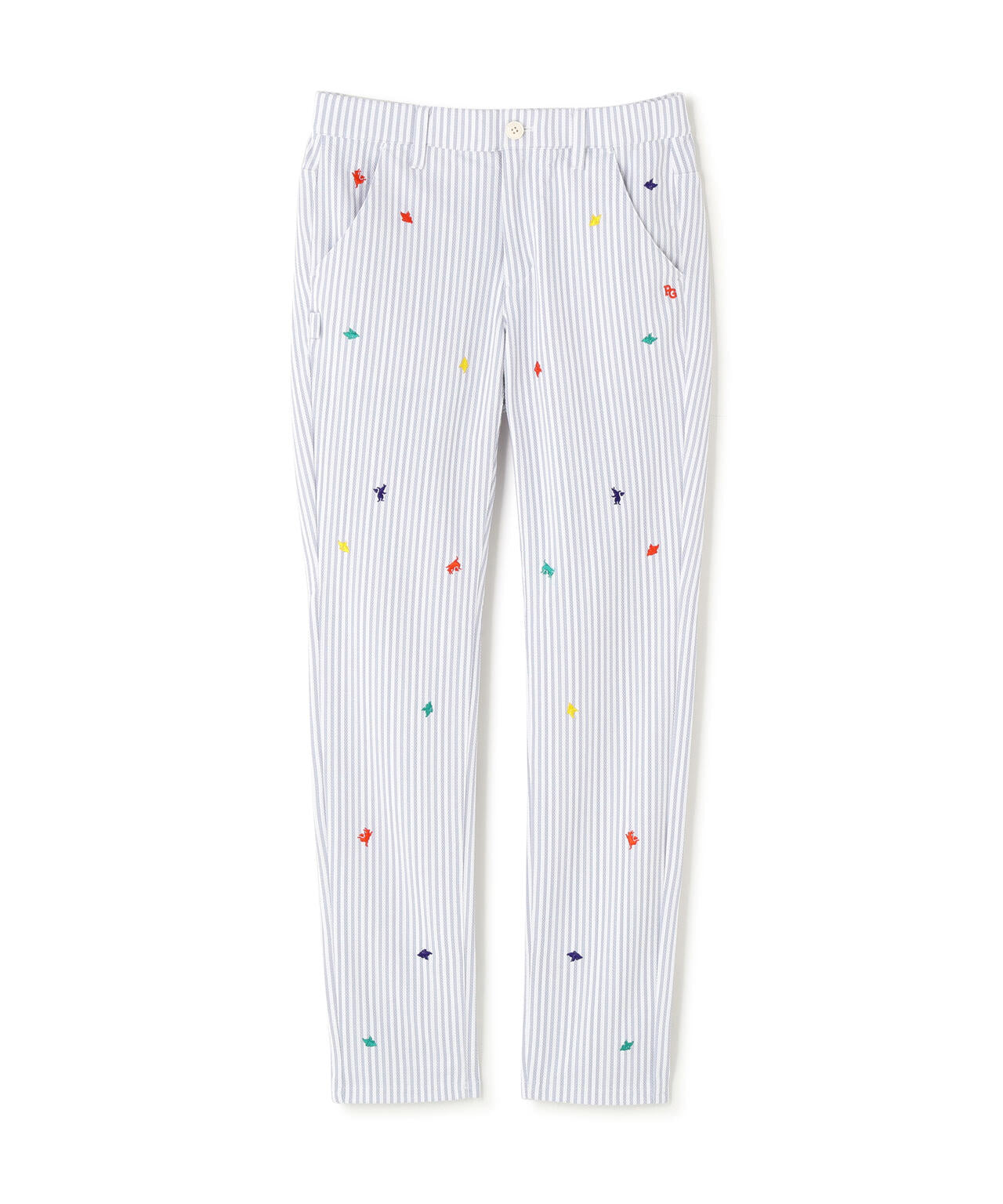 鹿の子サッカーストライプパンツ (WOMENS)