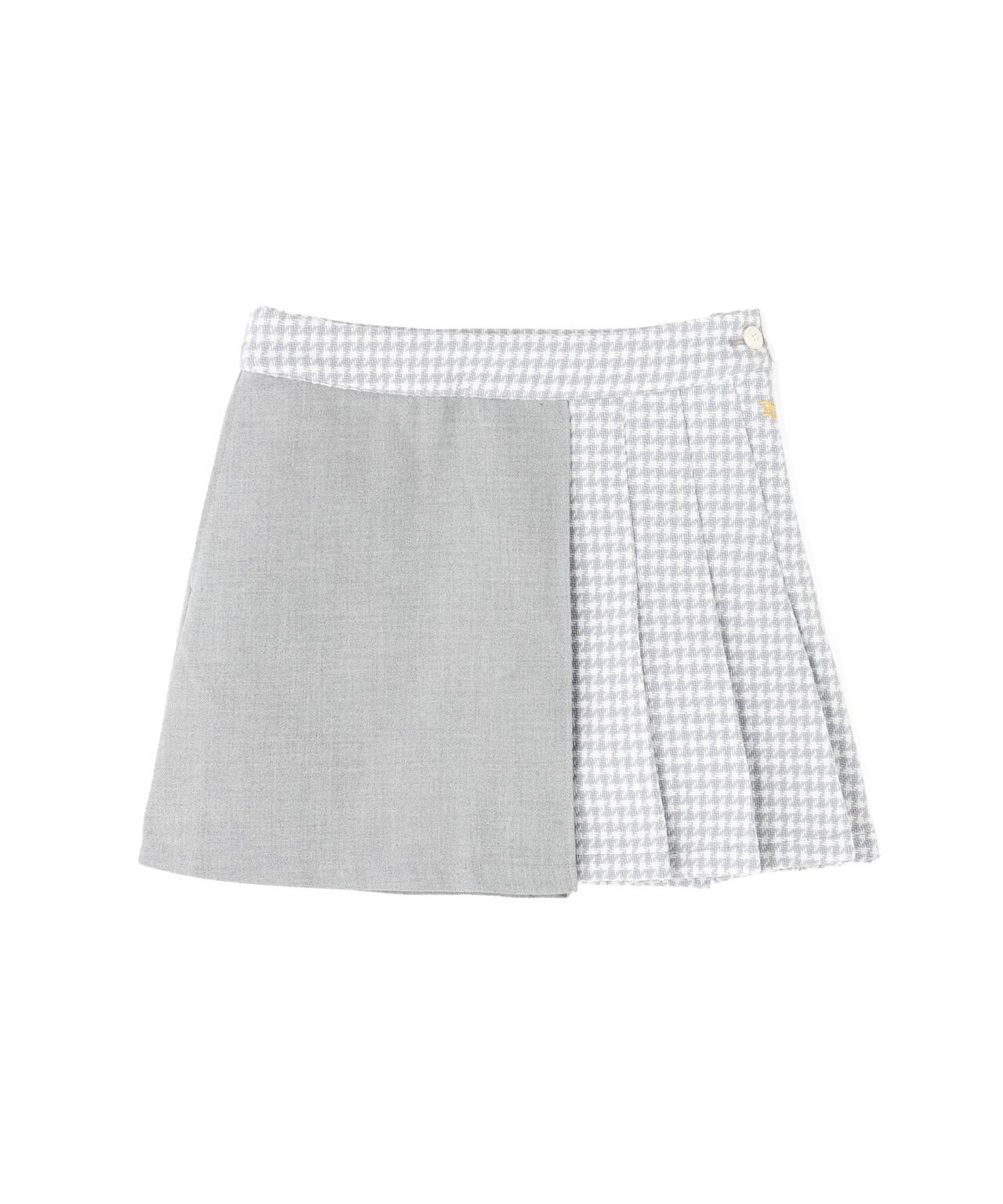 パスタシュリケンチェック×リサイクルPeツイードスカート (WOMENS