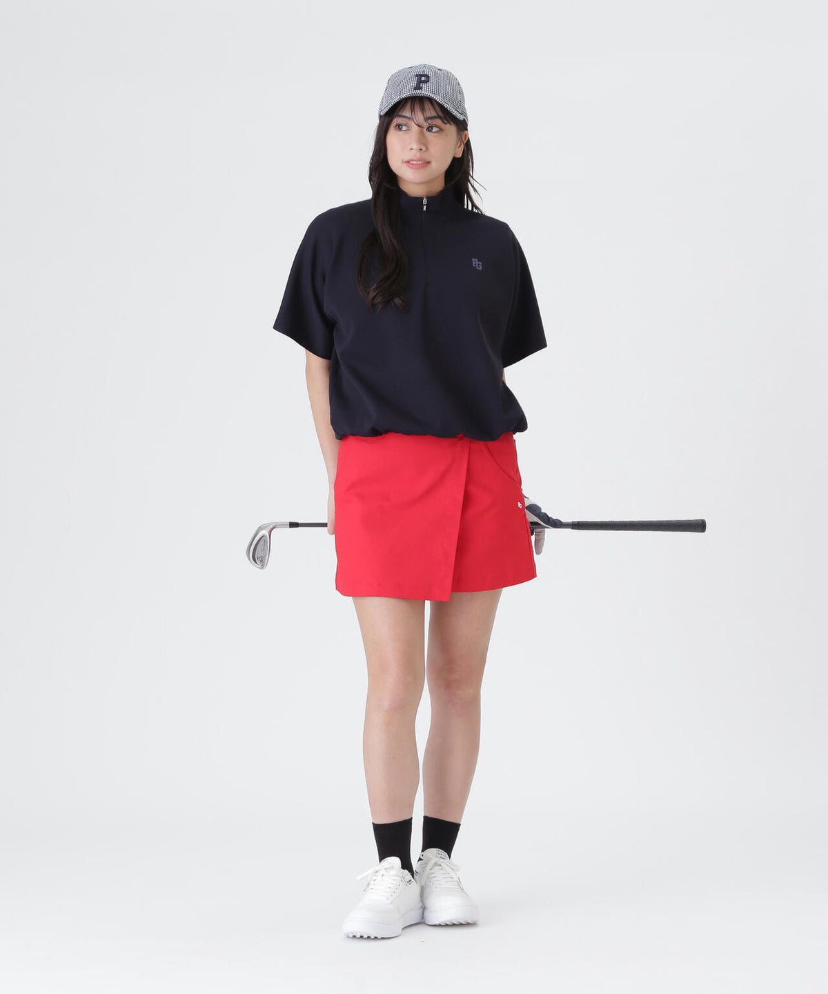 C/Peストレッチカルゼ5ポケットスカート (WOMENS)