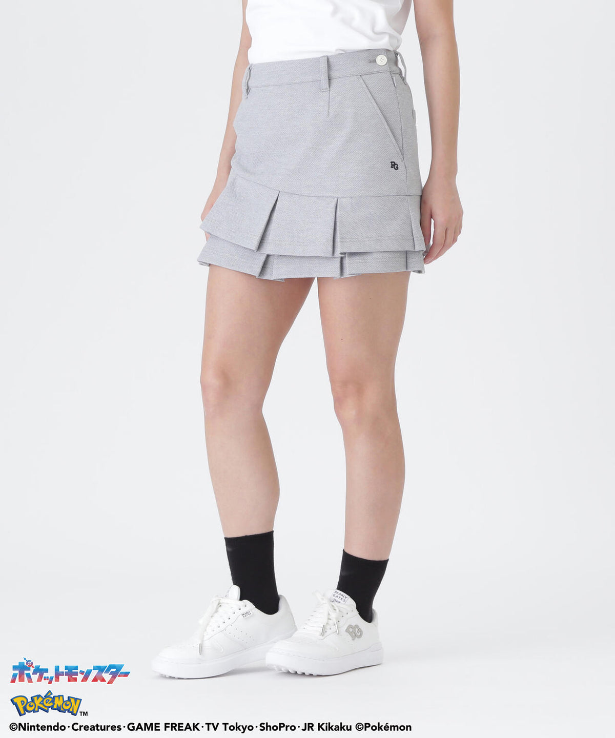 [PEARLYGATES×Pokémon] ポケモン INFITEX×HONEYCOMBジャガードニットスカート (WOMENS)
