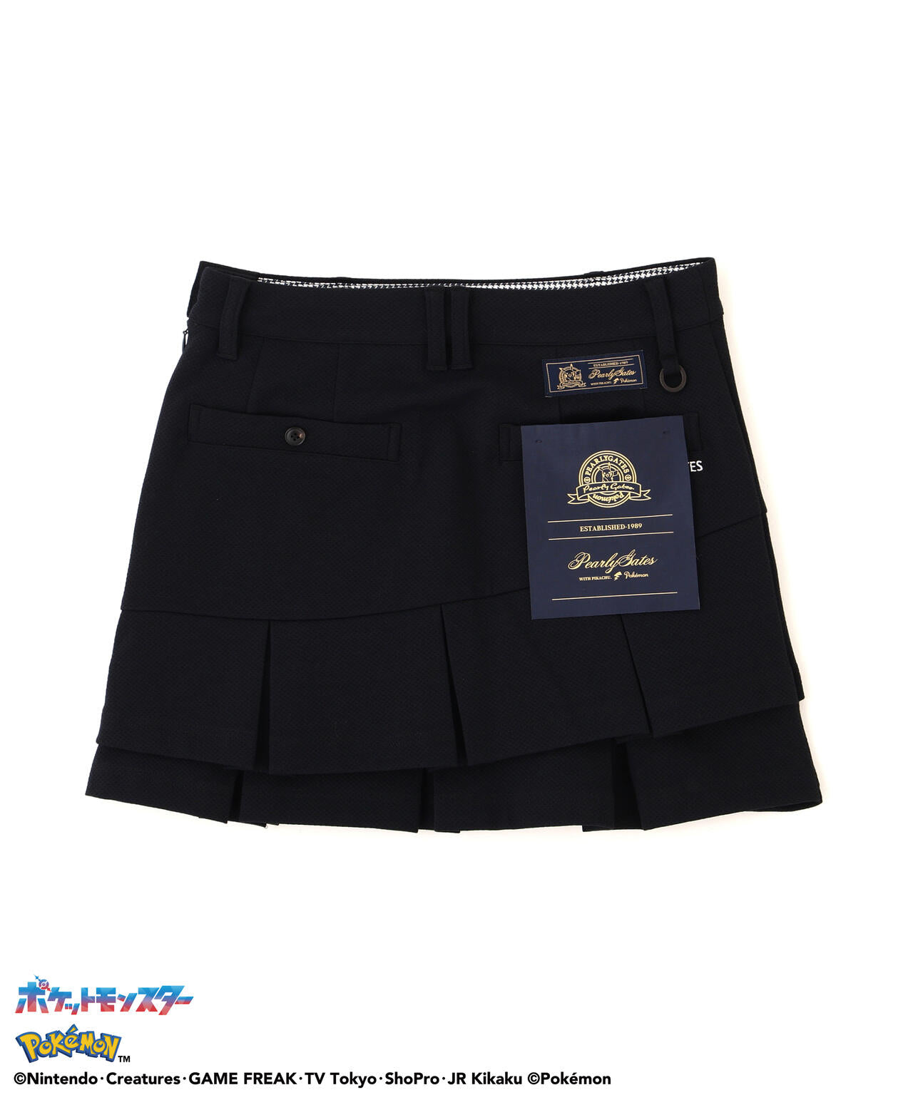 【定価3.3万】PEARLY GATES ストレッチロゴジャガードスカートXS PEARLYGATES×Pokémon] ポケモン INFITEX×HONEYCOMBジャガードニット