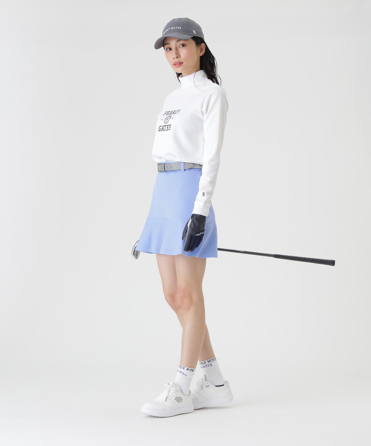 16GメッシュWJQニットスカート (WOMENS) | PEARLY GATES（パーリー