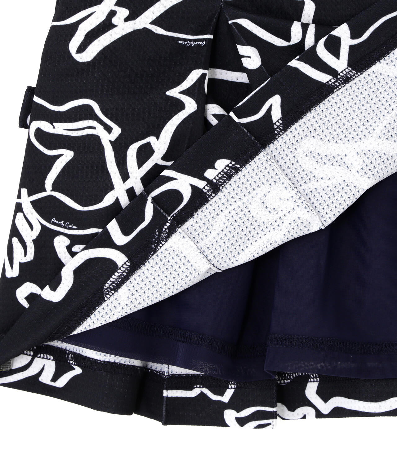 プレイティングベアメッシュスカート ＜花・変形ウサギ柄＞ (WOMENS)