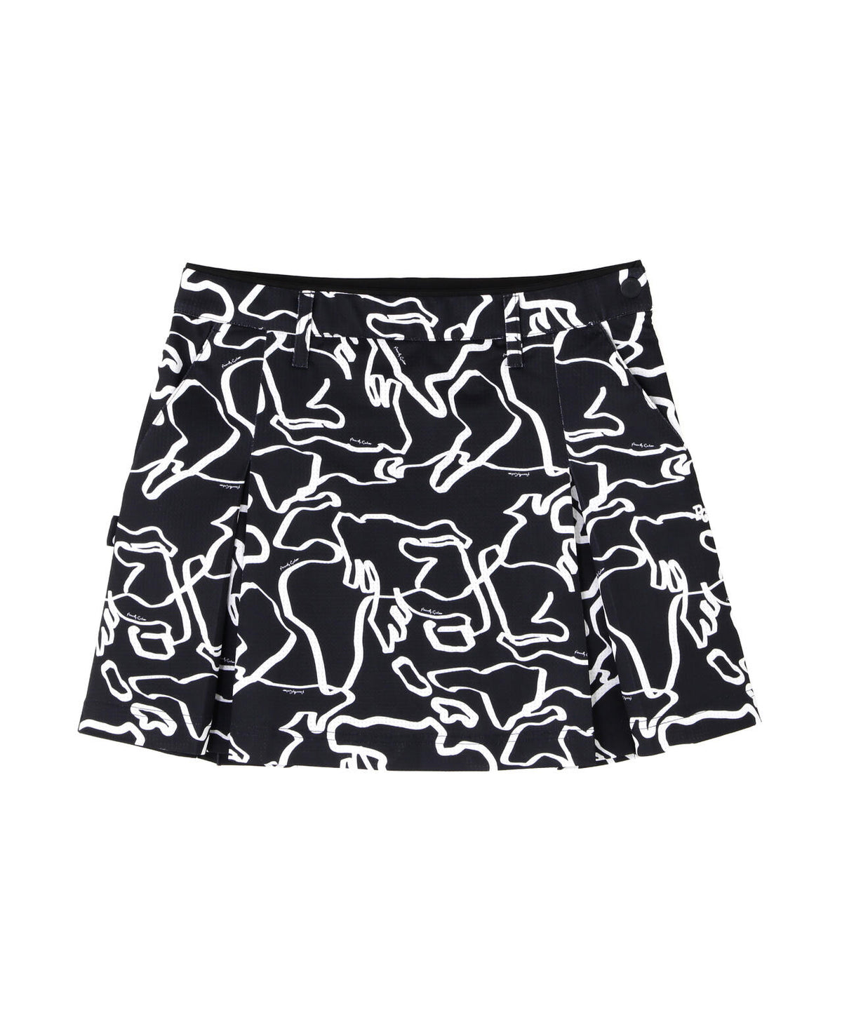 プレイティングベアメッシュスカート ＜花・変形ウサギ柄＞ (WOMENS)