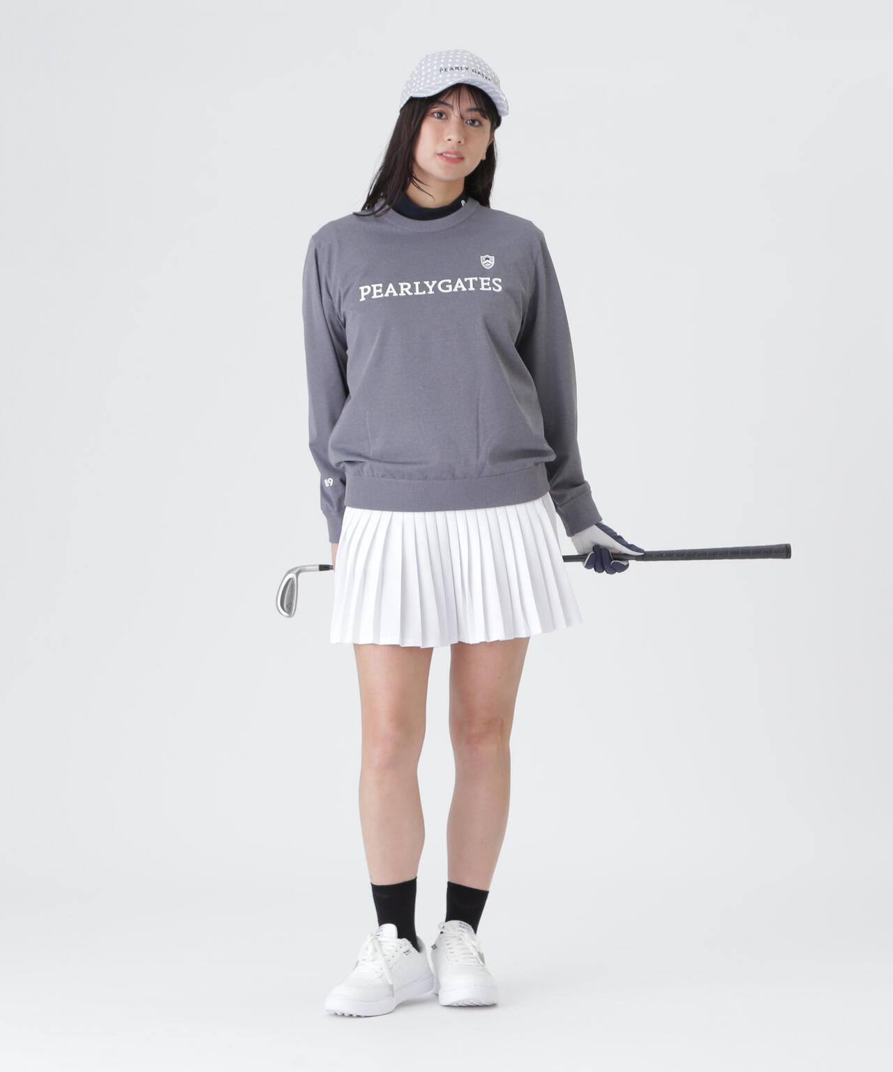 極美品 パーリーゲイツ スカート 2 (L) TWICE着用 TEXBRID TEXBRID丸編みメッシュスカート (WOMENS) | PEARLY GATES（パーリー