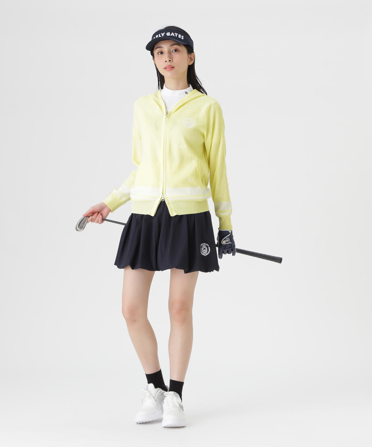 Peストレッチトリコットメッシュスカート (WOMENS) | PEARLY GATES