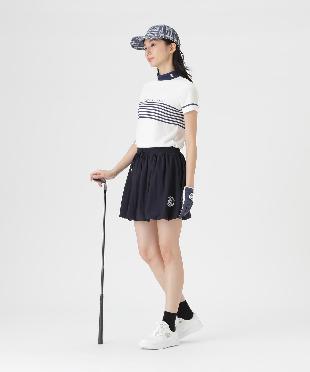 Peストレッチトリコットメッシュスカート (WOMENS) | PEARLY GATES