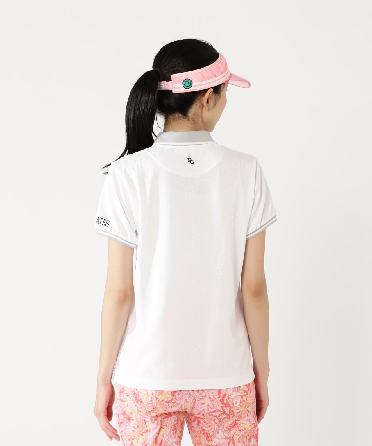 バティック風リンクスジャガード半袖ポロシャツ | PEARLY GATES