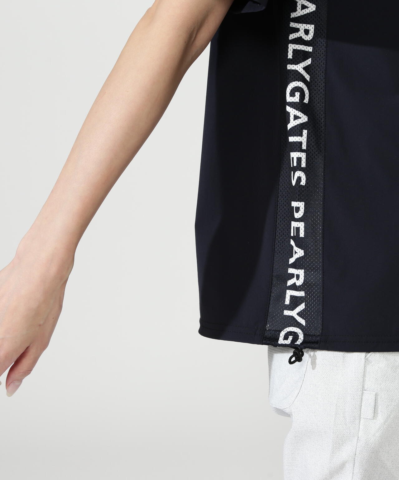 ナイロンアクティブストレッチ×KAZEメッシュ半袖ポロシャツ | PEARLY