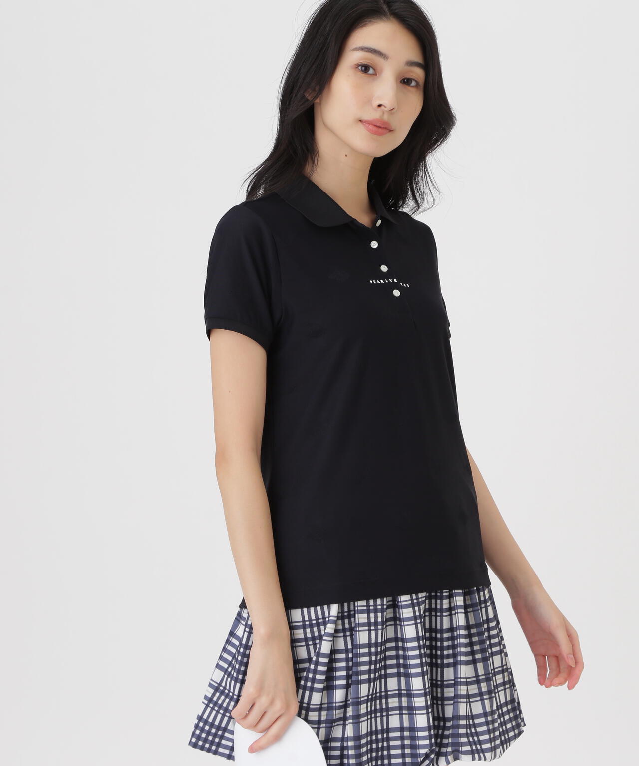【7着セット】 PEARLY GATES ポロシャツ Tシャツ スカート 1 M メッシュジャガード半袖ポロシャツ (WOMENS) | PEARLY GATES（パーリー