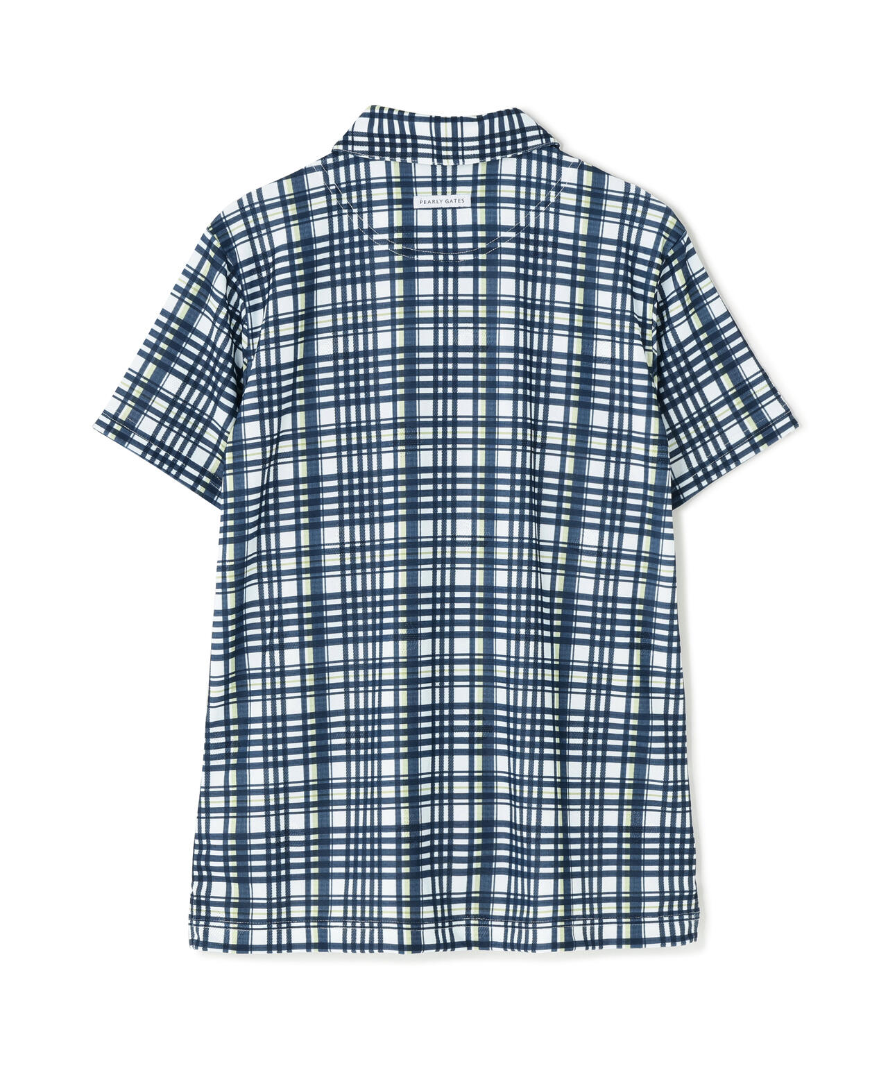 メッシュジャガード半袖ポロシャツ ＜チェック柄＞ (WOMENS)　