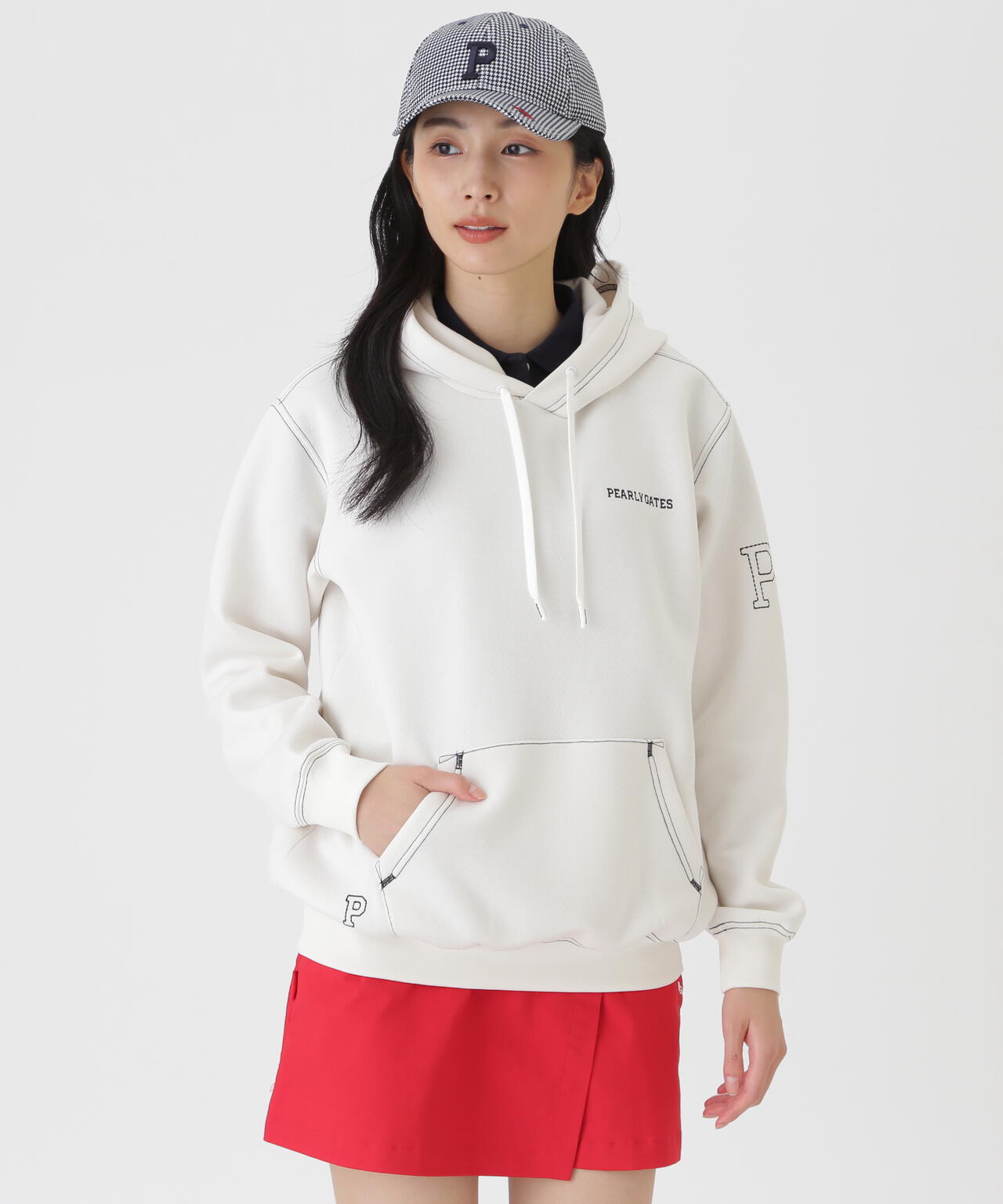 Pe/R変形ダンボールフーディプルオーバー (WOMENS) | PEARLY GATES