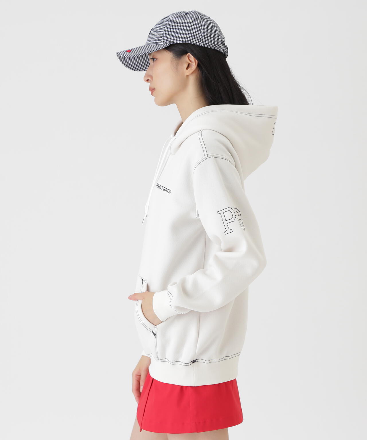 Pe/R変形ダンボールフーディプルオーバー (WOMENS) | PEARLY GATES