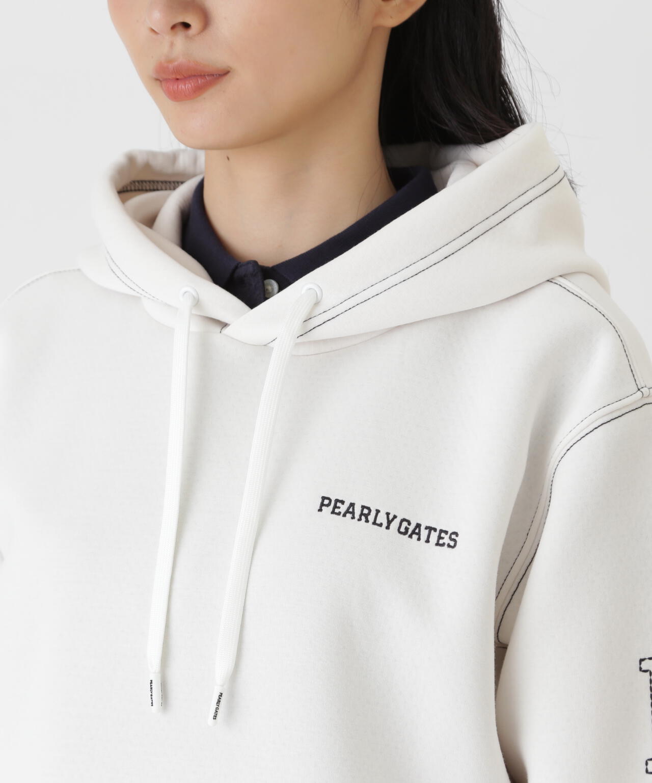 Pe/R変形ダンボールフーディプルオーバー (WOMENS) | PEARLY GATES