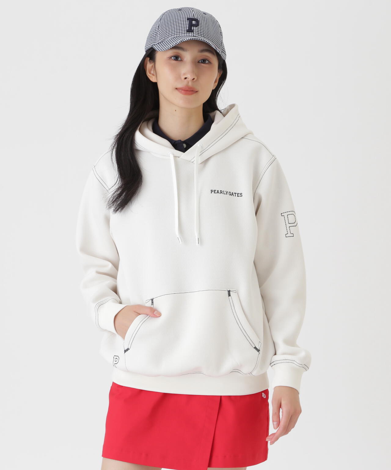 Pe/R変形ダンボールフーディプルオーバー (WOMENS) | PEARLY GATES