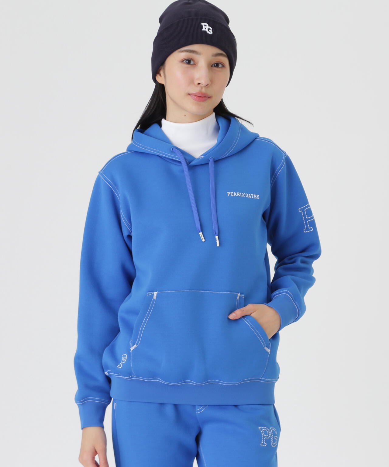 Pe/R変形ダンボールフーディプルオーバー (WOMENS) | PEARLY GATES