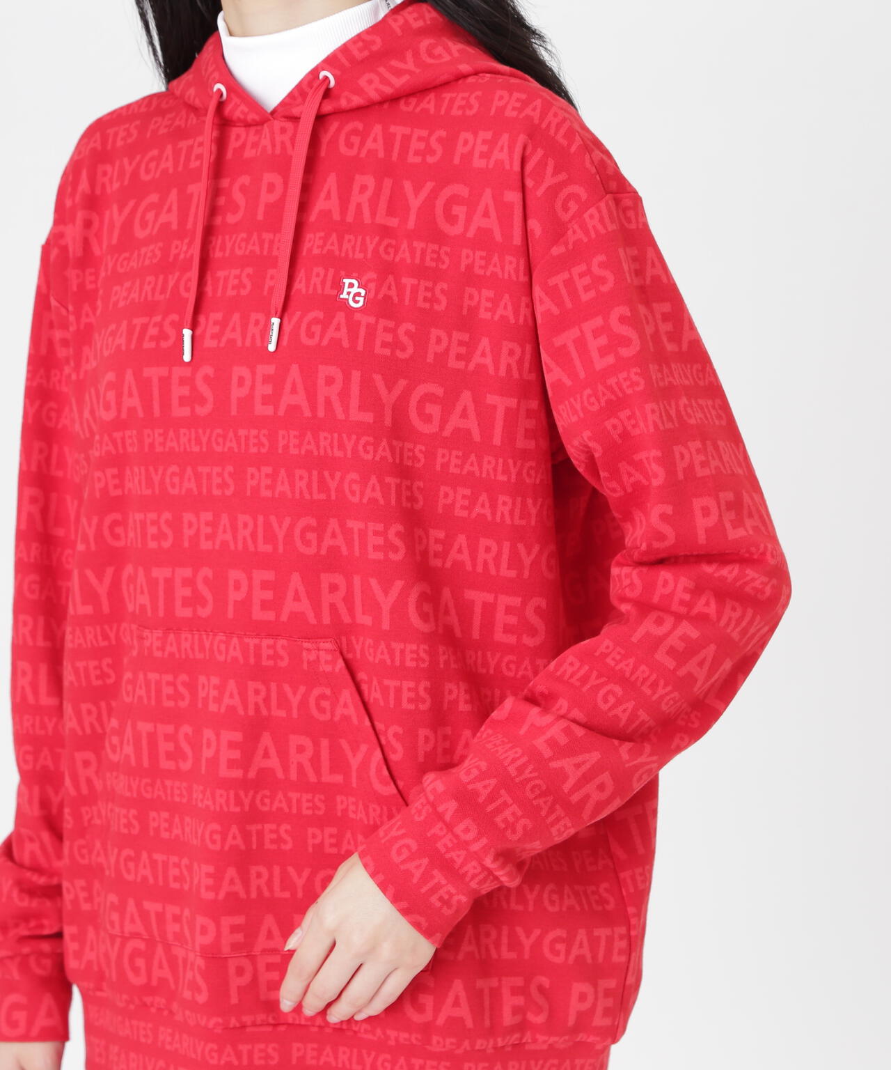 ロゴジャガードダンボール長袖トップス (WOMENS) | PEARLY GATES