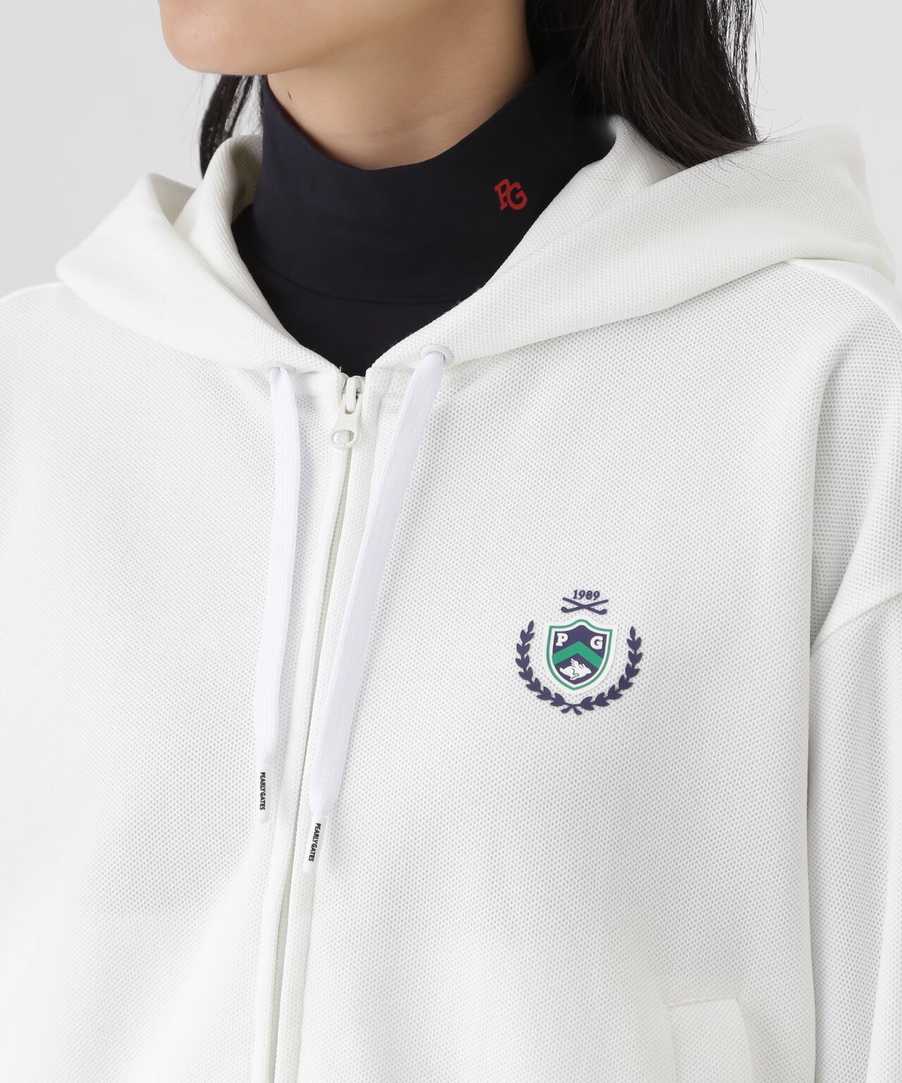 Wハニカムストレッチフルジップフーディ (WOMENS) | PEARLY GATES