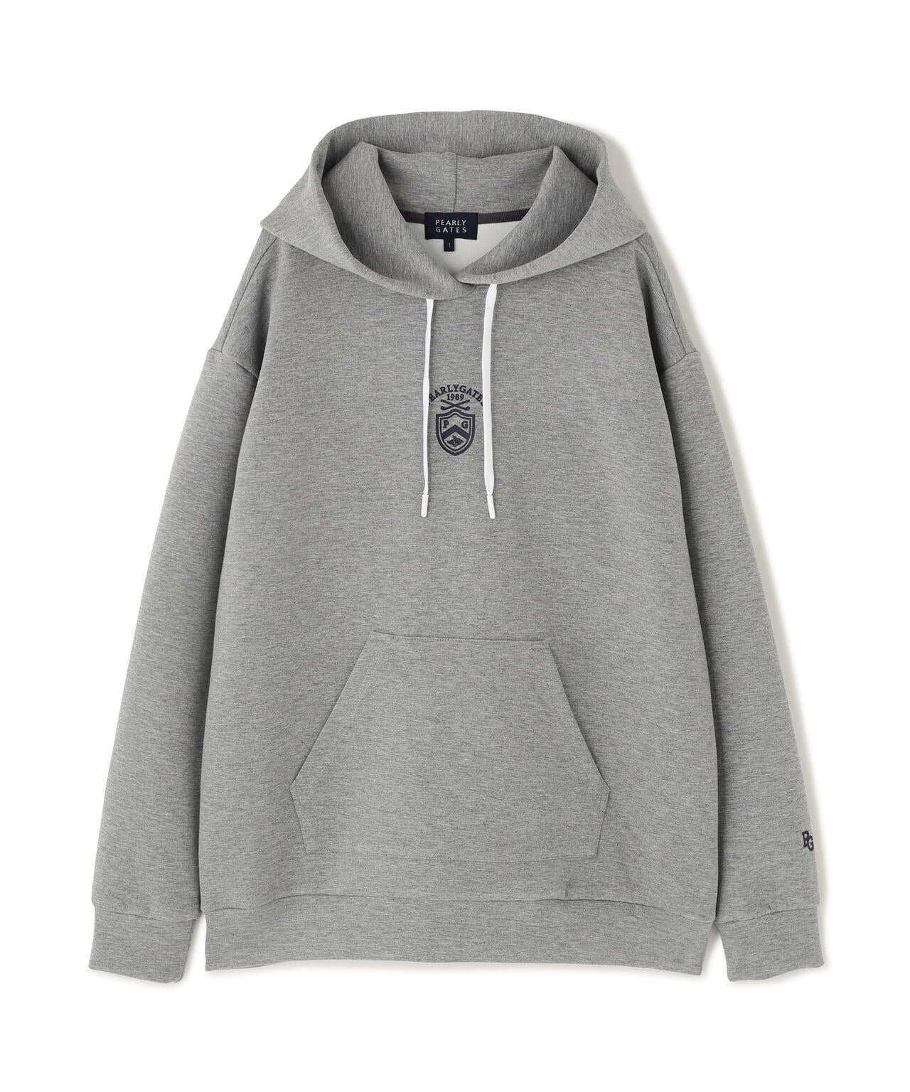 PEARLY GATESセットアップ 1(M) グレー ダンボール ダンボールフーディプルオーバー (WOMENS) | PEARLY GATES（パーリー