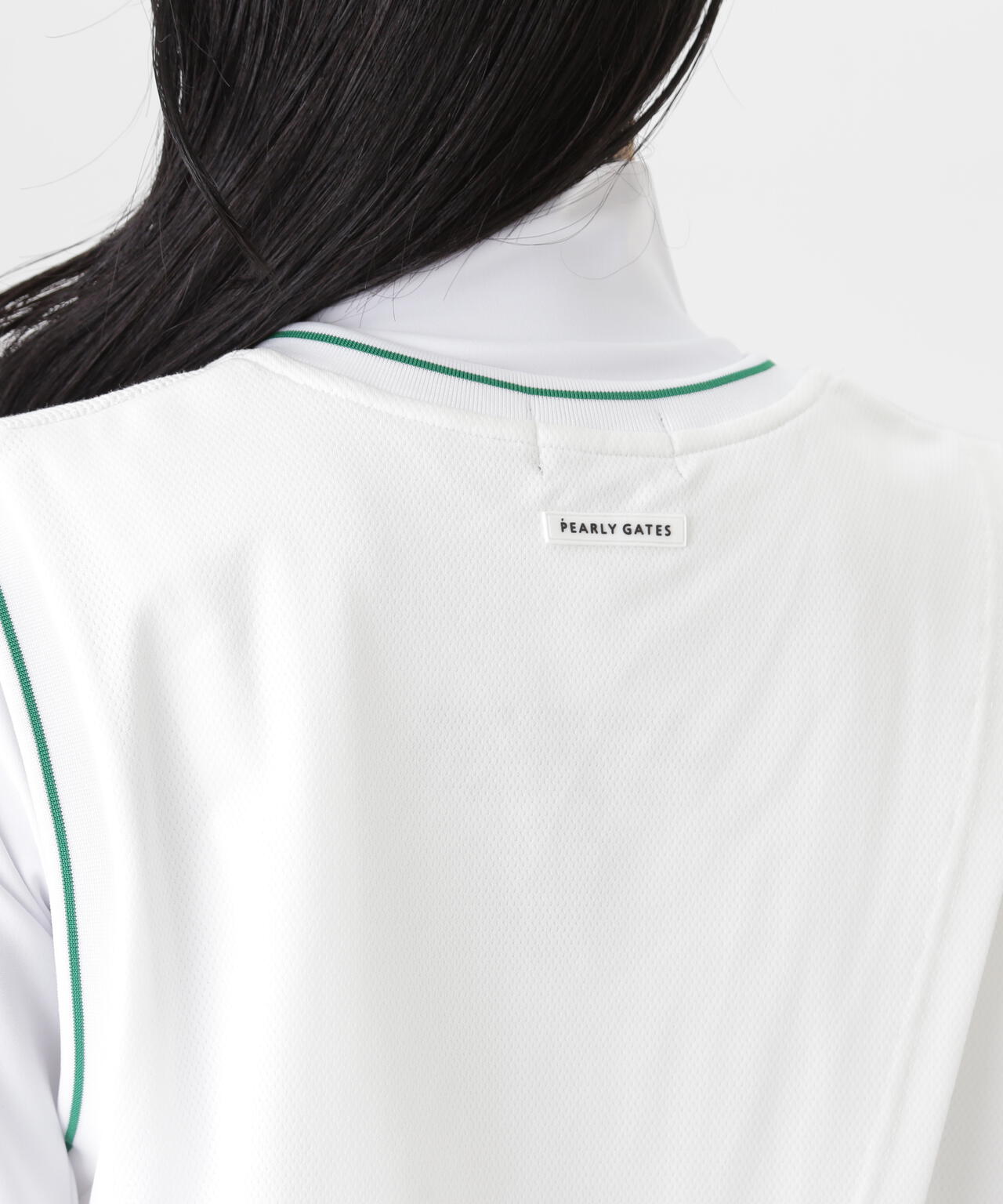 メッシュアンドメッシュVネックベスト (WOMENS) | PEARLY GATES