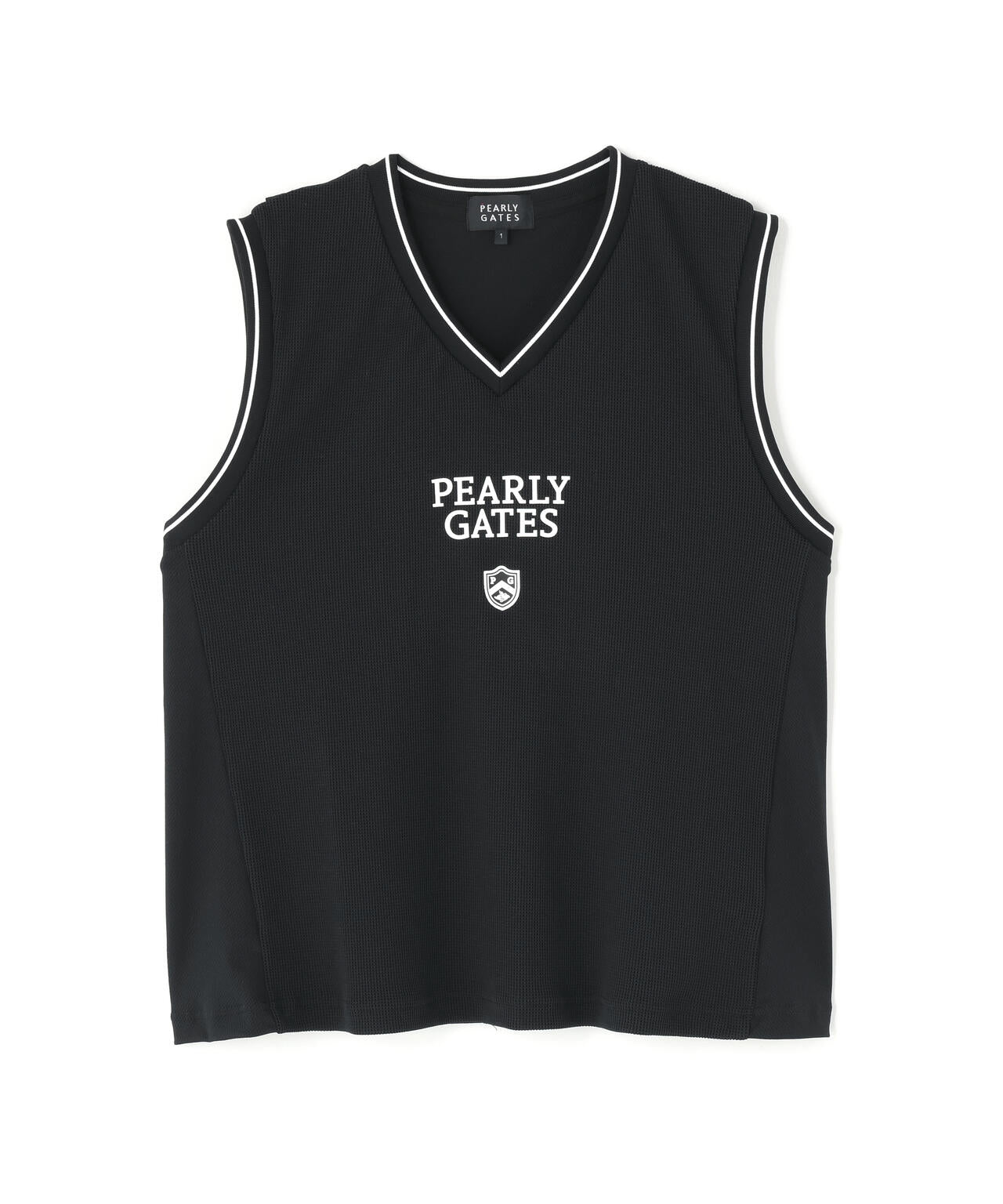 メッシュアンドメッシュVネックベスト (WOMENS) | PEARLY GATES
