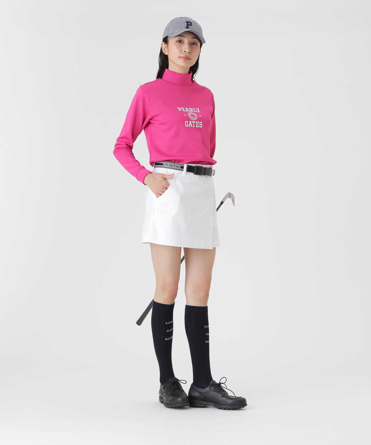 カノコダンボール長袖ハイネックカットソー (WOMENS) | PEARLY GATES