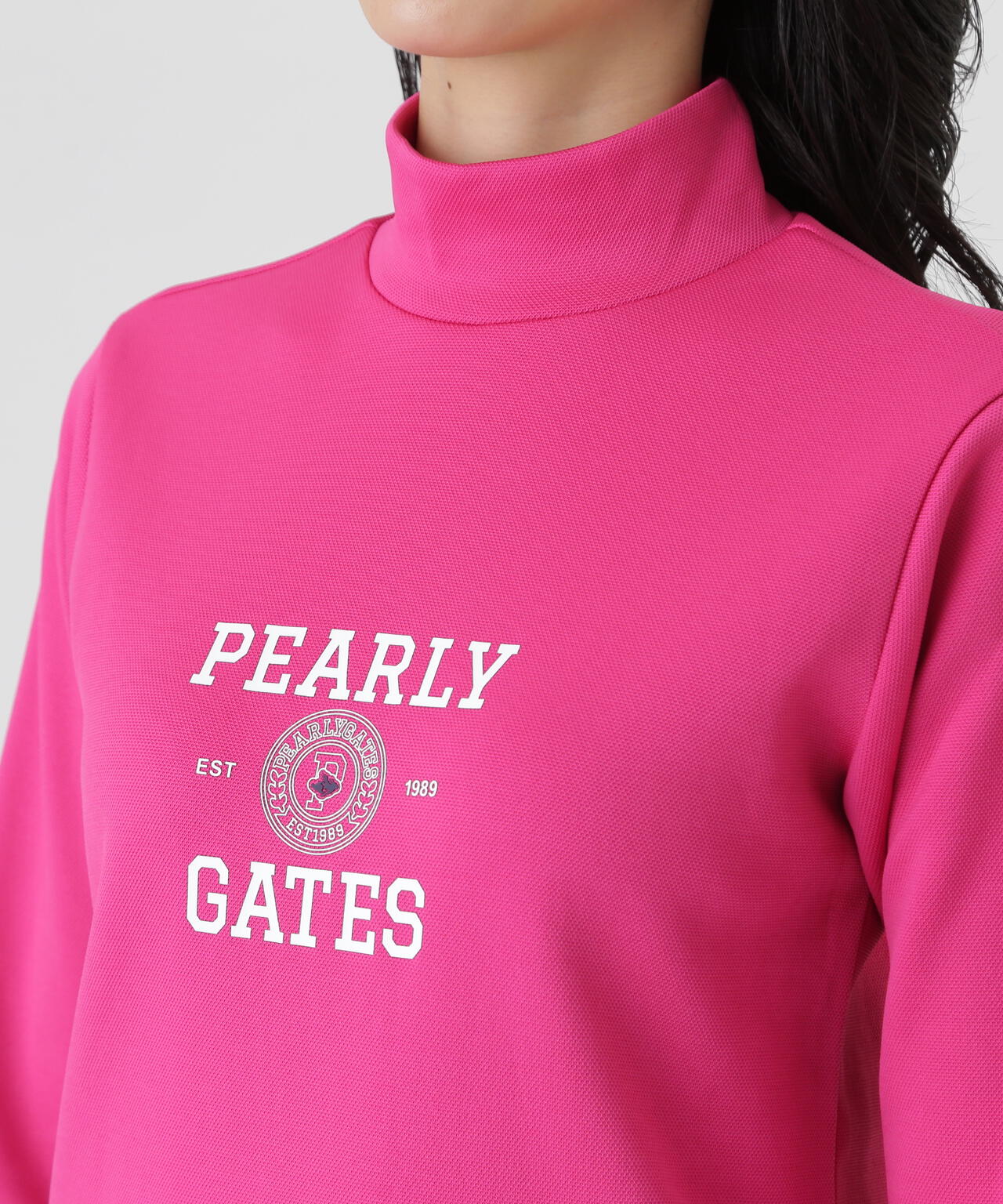 カノコダンボール長袖ハイネックカットソー (WOMENS) | PEARLY GATES