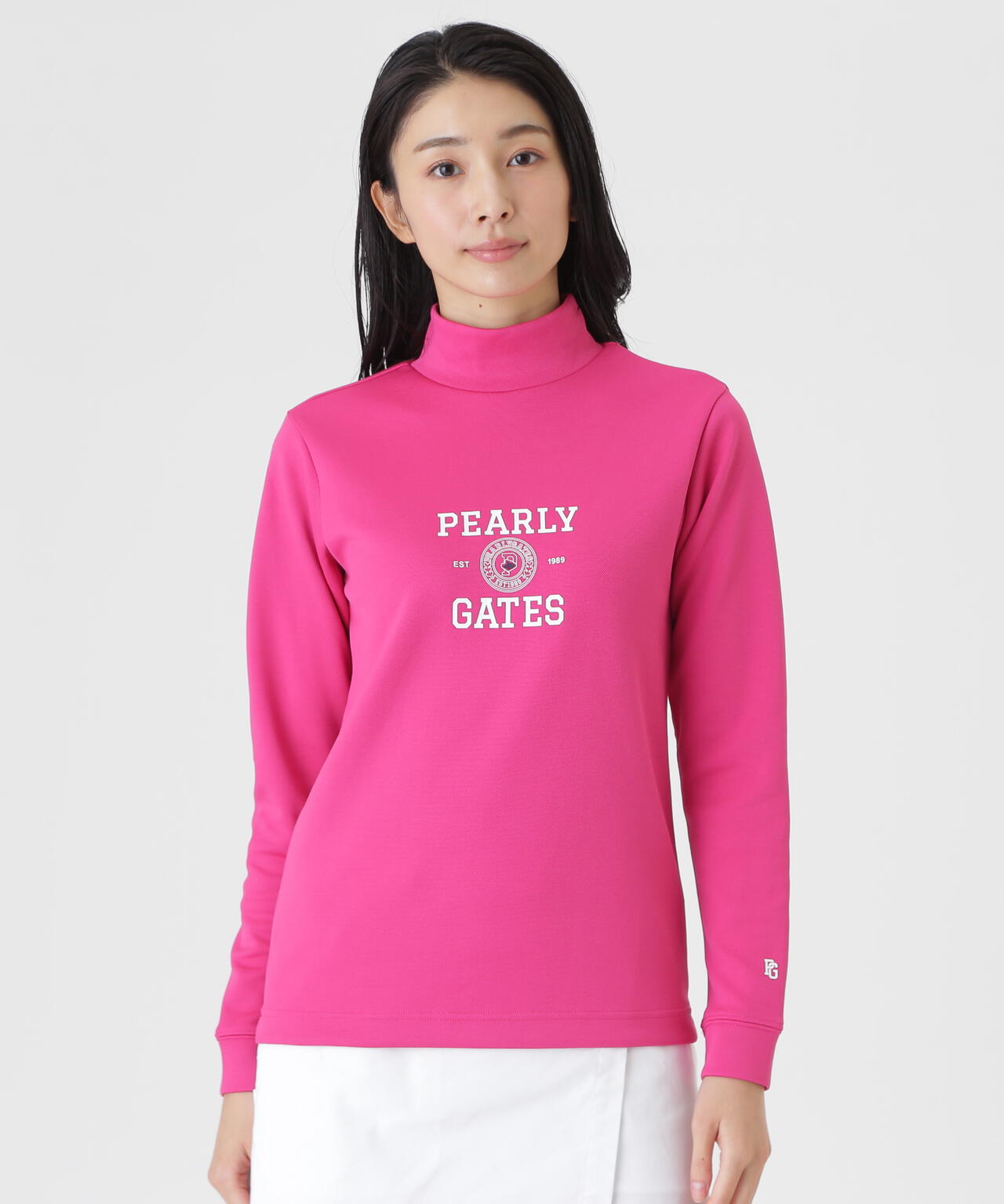 カノコダンボール長袖ハイネックカットソー (WOMENS) | PEARLY GATES