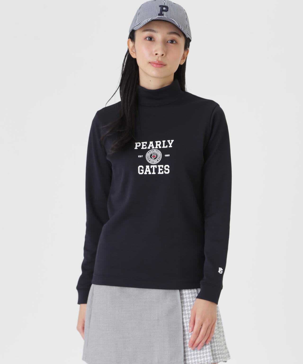 カノコダンボール長袖ハイネックカットソー (WOMENS) | PEARLY GATES