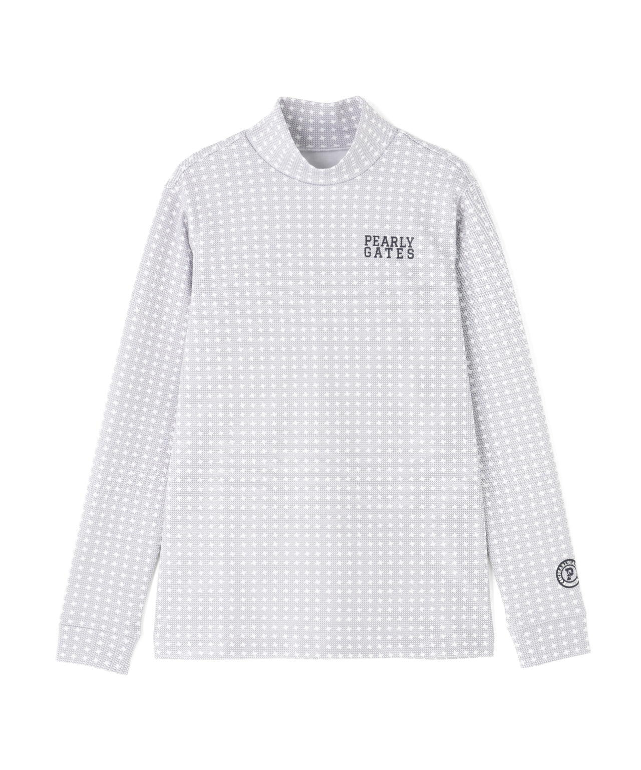 カノコダンボール長袖ハイネックカットソー ＜手裏剣千鳥柄＞ (WOMENS