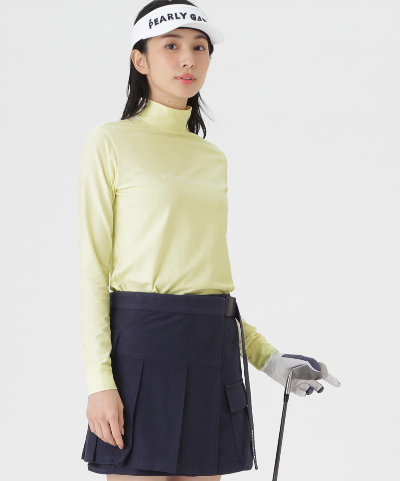 スーピマベア天長袖ハイネックカットソー (WOMENS)