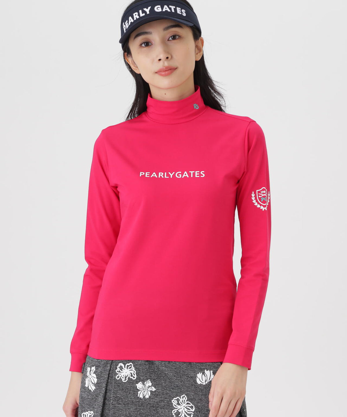 スーピマベア天長袖ハイネックカットソー (WOMENS)