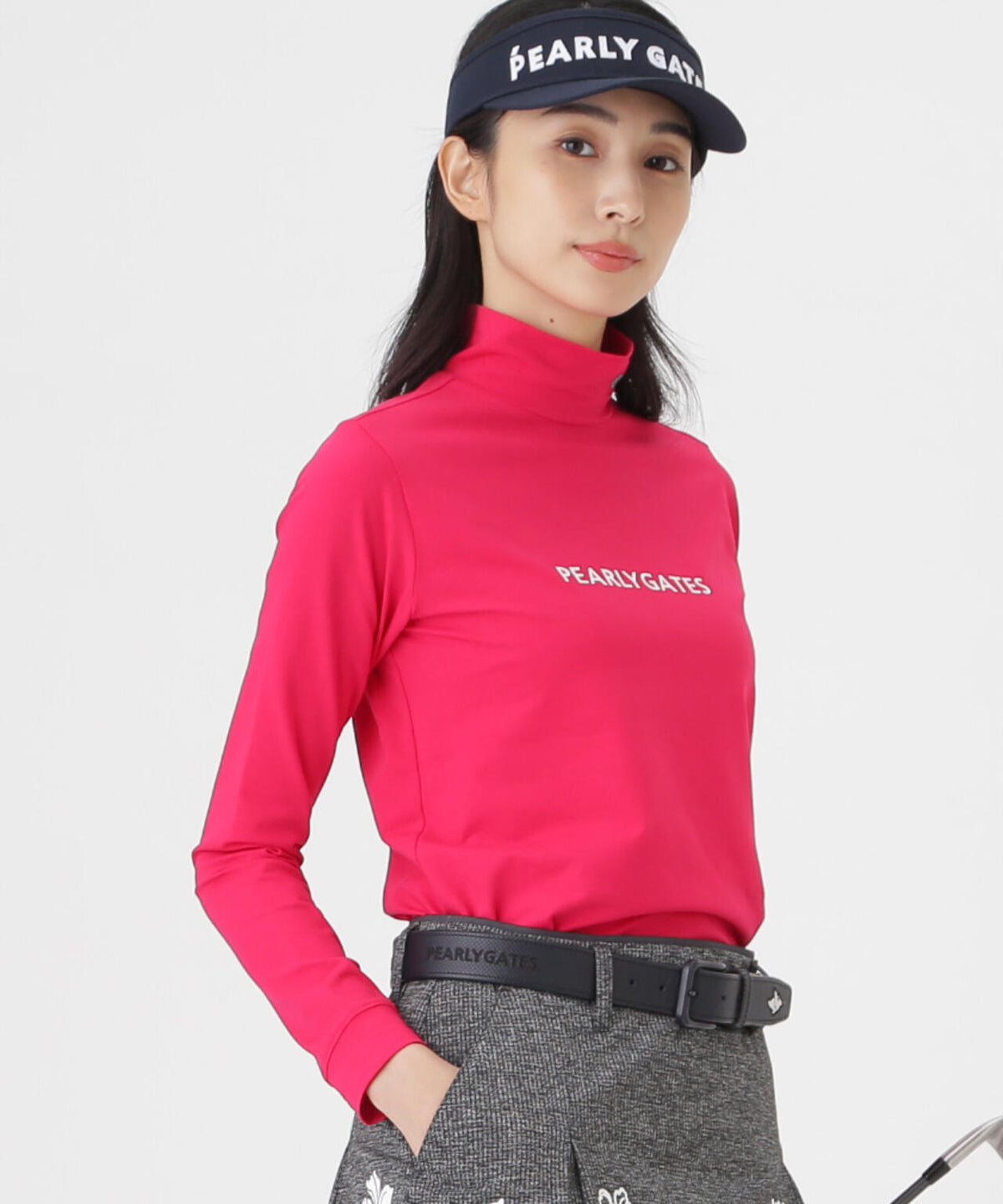 スーピマベア天長袖ハイネックカットソー (WOMENS)