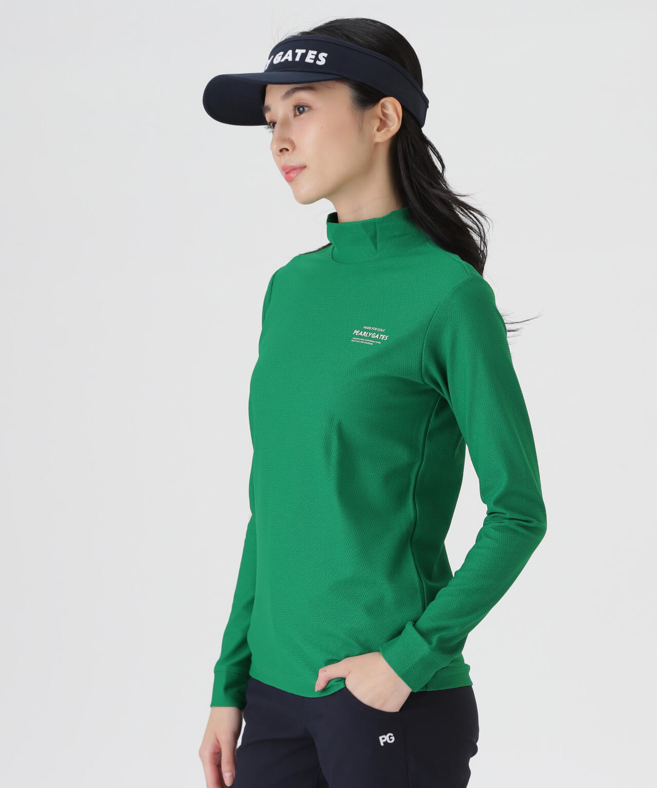 37.5×FTYメッシュ長袖ハイネックカットソー ＜PG BODY＞ (WOMENS