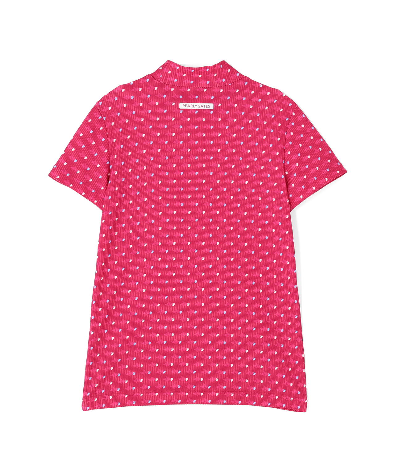 とびうさハート柄ワッフルプリント半袖ハイネックカットソー | PEARLY