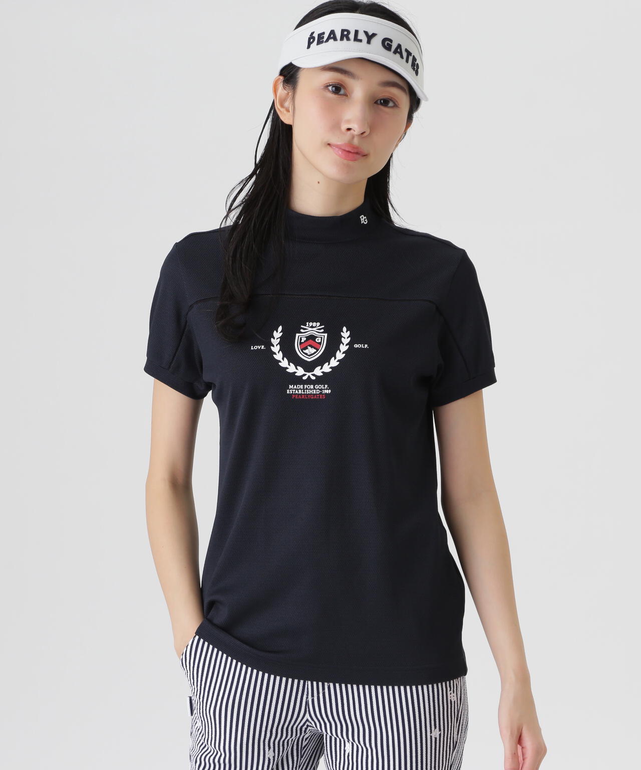 2WAYトリコット半袖ハイネックカットソー (WOMENS) | PEARLY GATES