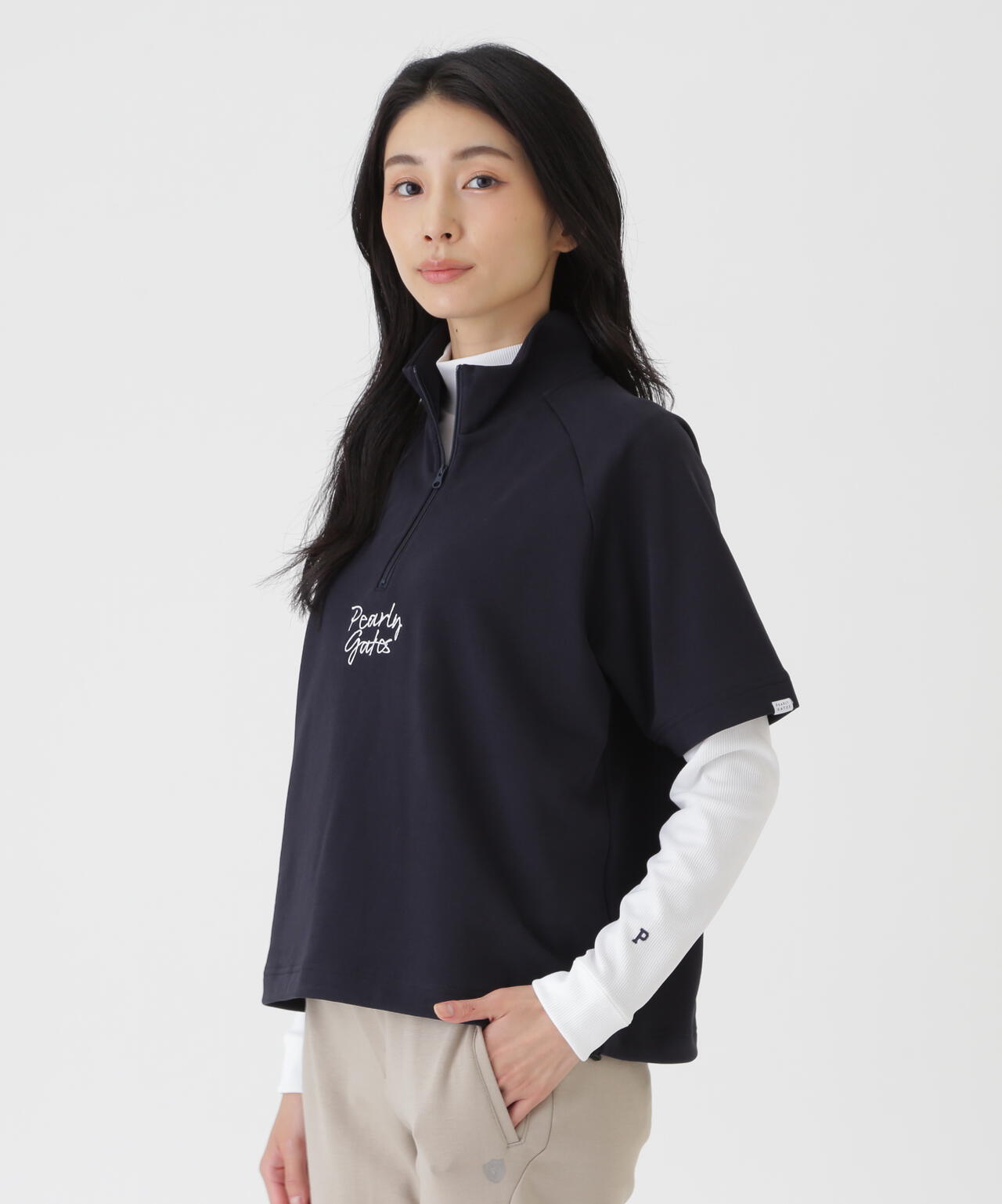 PEARLYGATES×Colantotte] TC裏毛ハーフジップ (WOMENS) | PEARLY GATES