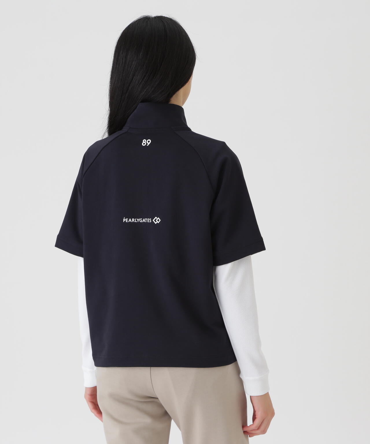 PEARLY GATES ブラック ハーフジップ　モックネック　サイズM 長袖 PEARLYGATES×Colantotte] TC裏毛ハーフジップ (WOMENS) | PEARLY GATES