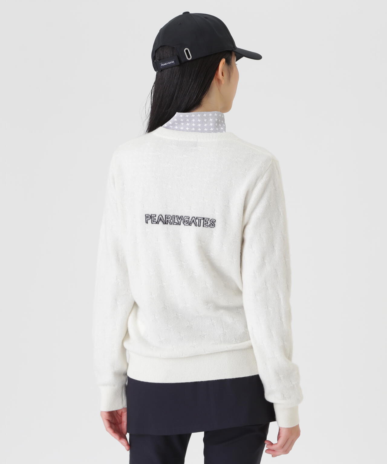 カシミヤ12G天竺クルーネックニットプルオーバー (WOMENS) | PEARLY